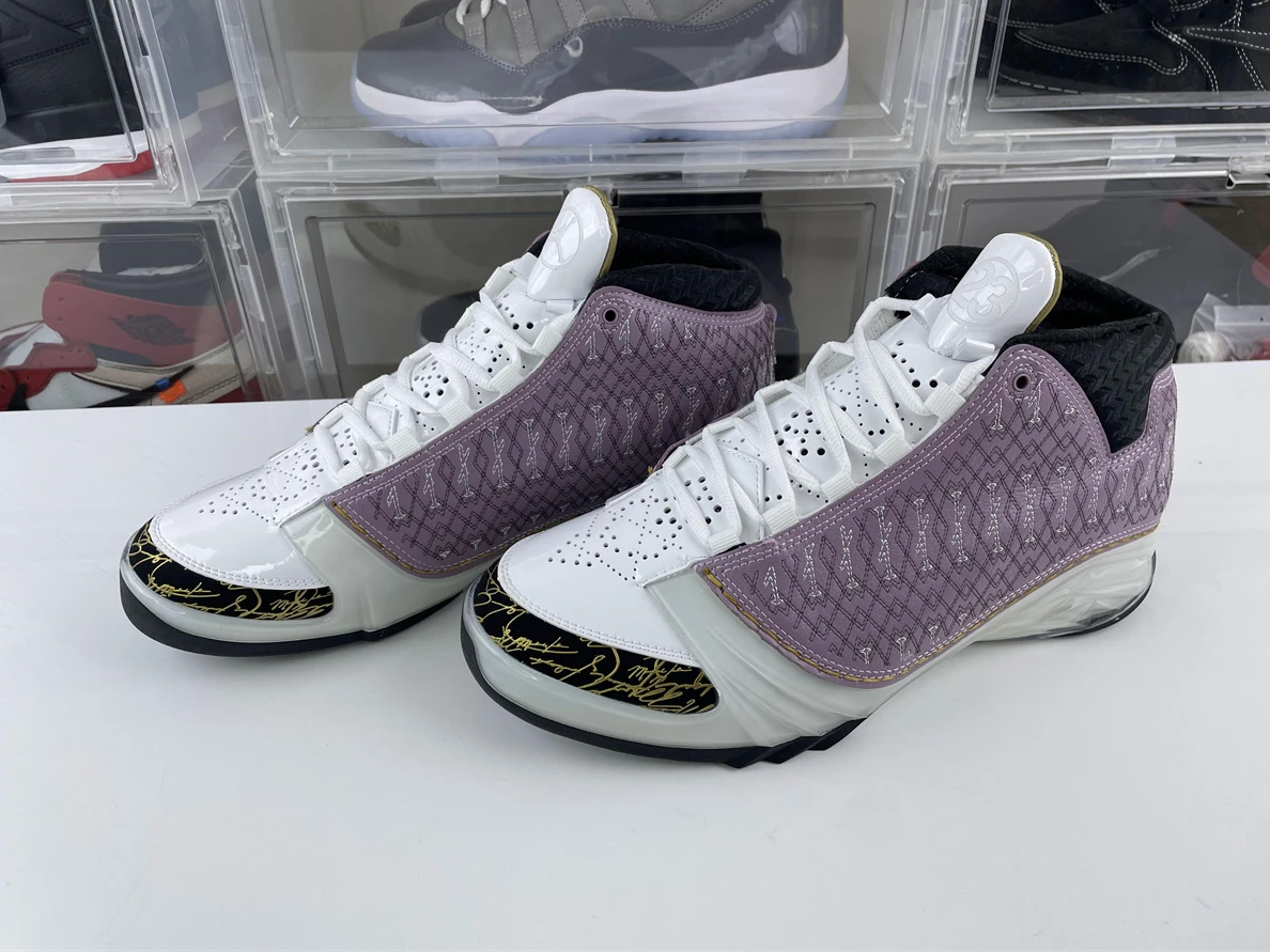 NewStyle 6354 GOAT Air Jordan 23 OG 'Black Stealth' Pink Black gold 1196