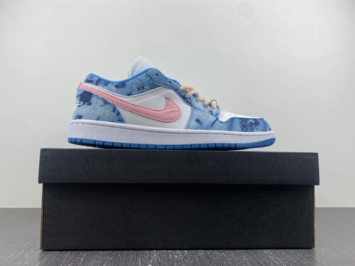 NewStyle 9569 Jordan 1 Low Washed Denim DM8947- 603