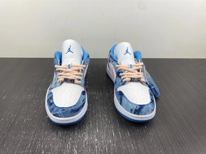 NewStyle 9569 Jordan 1 Low Washed Denim DM8947- 603