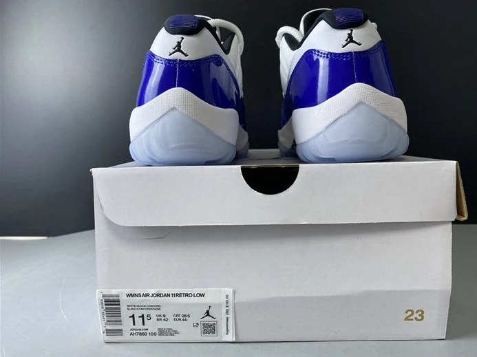 NewStyle Jordan 11 Retro Low White Concord AH7860-100 1077