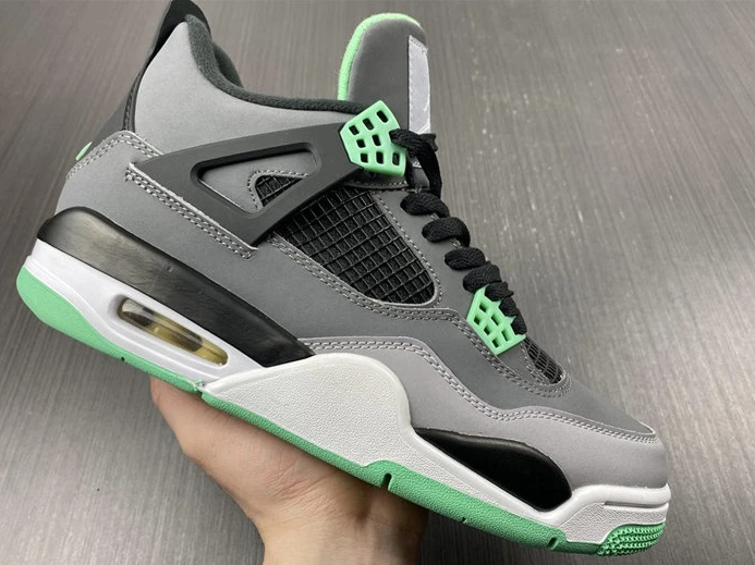 NewStyle Jordan 4 Retro Green Glow 308497-033 857