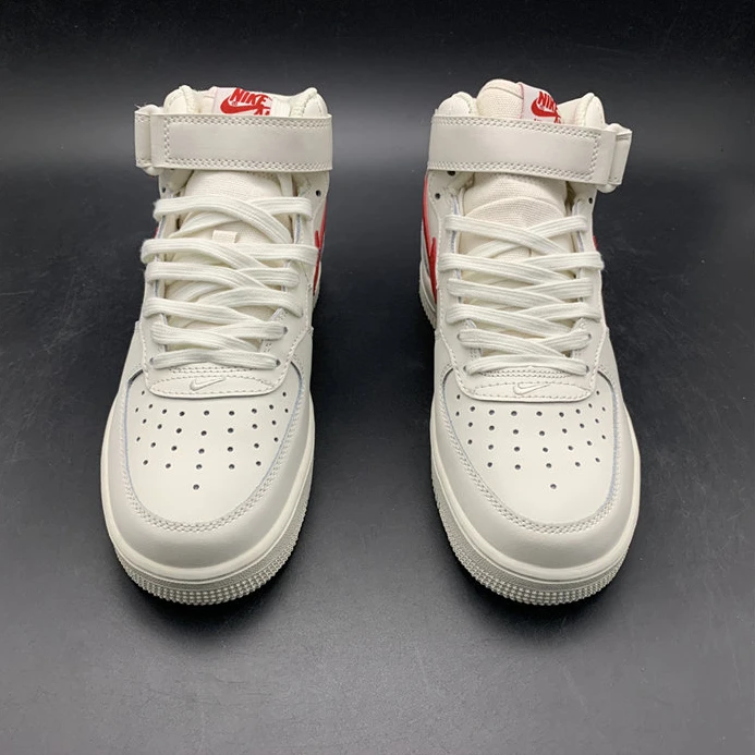 NewStyle Nike Air Force 1 Mid Sail University Red  315123-126 2522