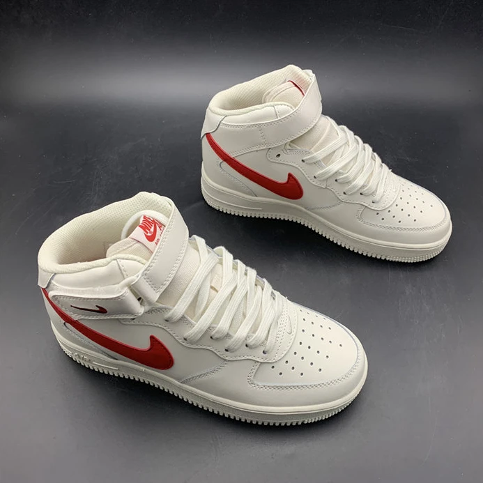 NewStyle Nike Air Force 1 Mid Sail University Red  315123-126 2522