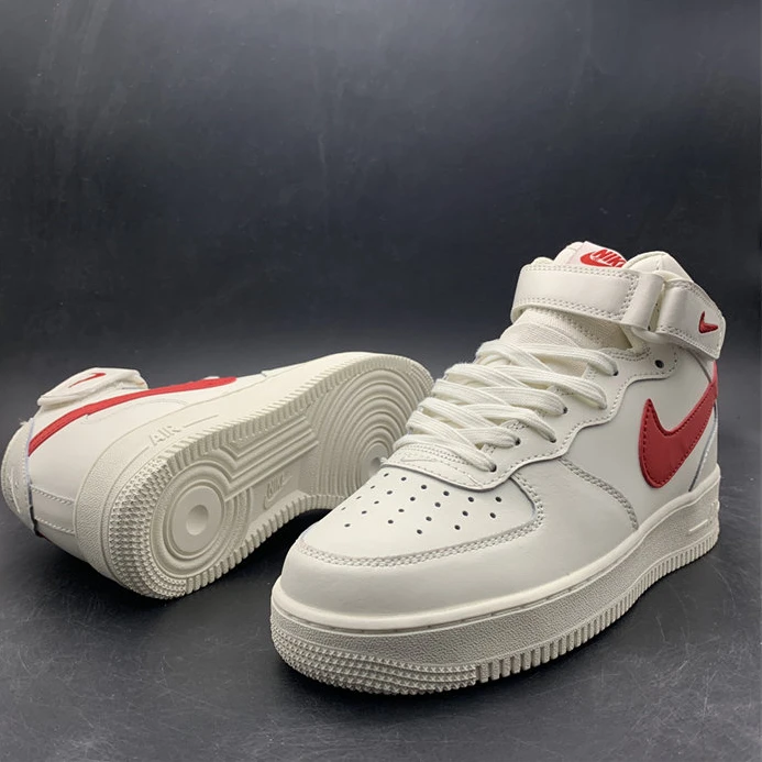 NewStyle Nike Air Force 1 Mid Sail University Red  315123-126 2522