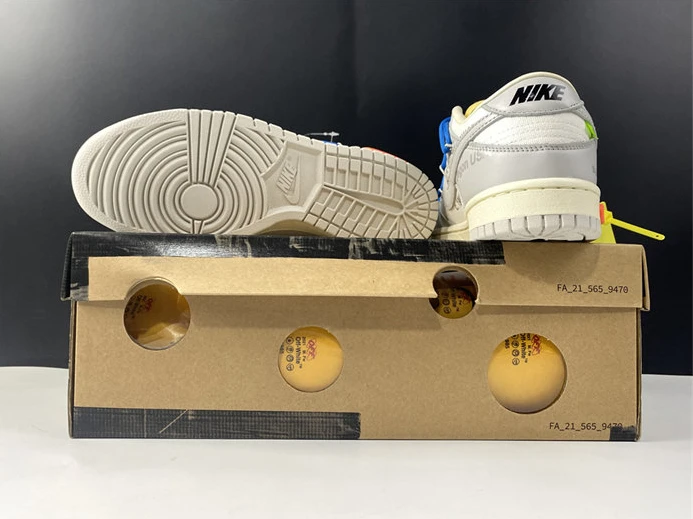 NewStyle Nike Dunk Low Off-White Lot 10 DM1602-112 2342