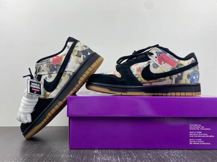 NewStyle Nike SB Dunk Low Supreme Rammellzee FD8778-001 1750