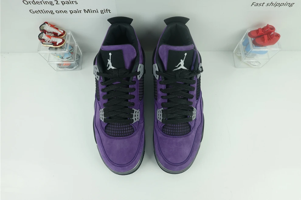NewStyle Travis Scott x Air Jordan 4 Purple (with transparency sole) 809
