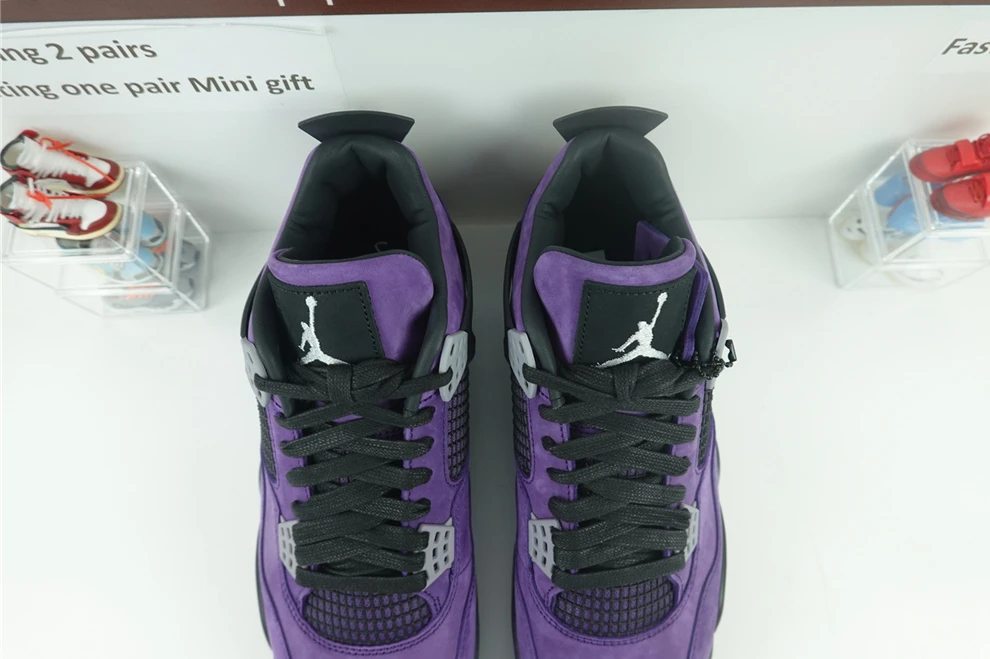 NewStyle Travis Scott x Air Jordan 4 Purple (with transparency sole) 809