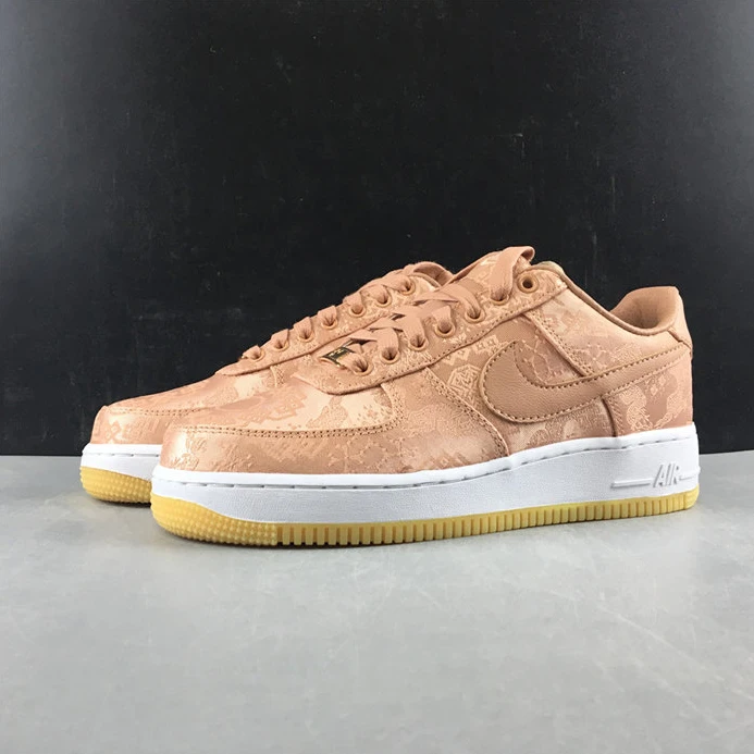 Nike Air Force 1 Low CLOT Rose Gold Silk  CJ5290-600 EasyMatch 2458