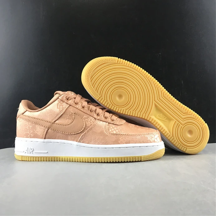 Nike Air Force 1 Low CLOT Rose Gold Silk  CJ5290-600 EasyMatch 2458