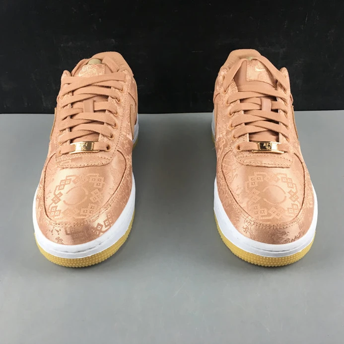 Nike Air Force 1 Low CLOT Rose Gold Silk  CJ5290-600 EasyMatch 2458