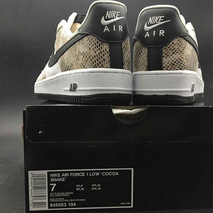 Nike Air Force 1 Low Retro Cocoa Snake 845053-104 Trendy 2510