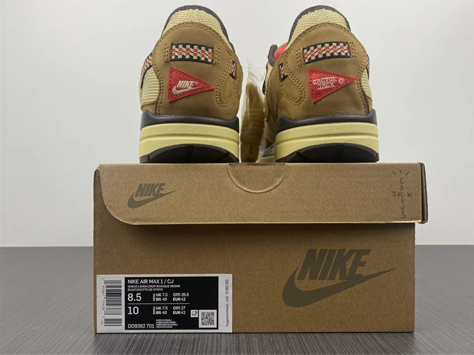 Nike Air Max 1 Travis Scott Cactus Jack Wheat Lemon Drop HighQuality 2558