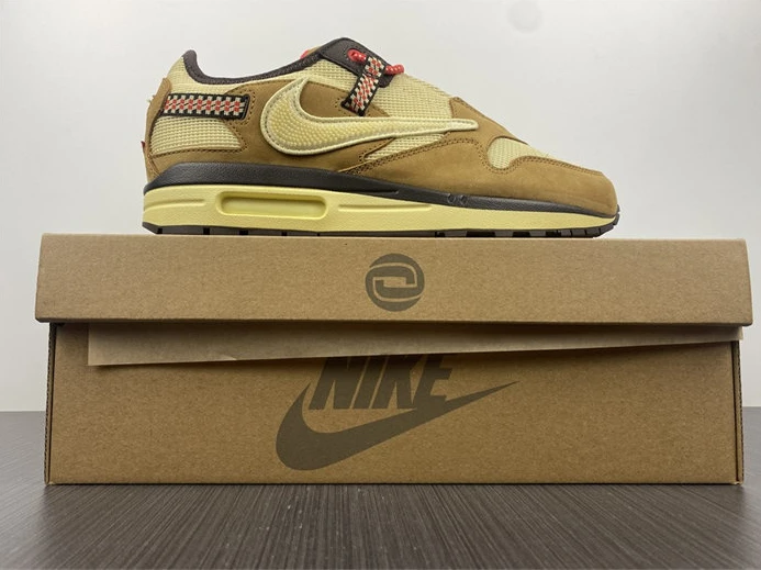Nike Air Max 1 Travis Scott Cactus Jack Wheat Lemon Drop HighQuality 2558