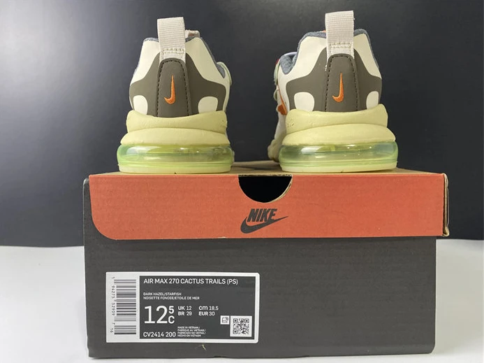 Nike Air Max 270 React Travis Scott Cactus Trails CV2414-200 Popular 2578