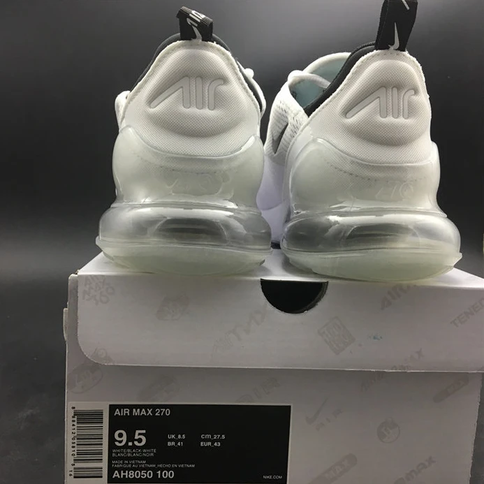 Nike Air Max 270 White Black AH8050-100 Fashionable 2663