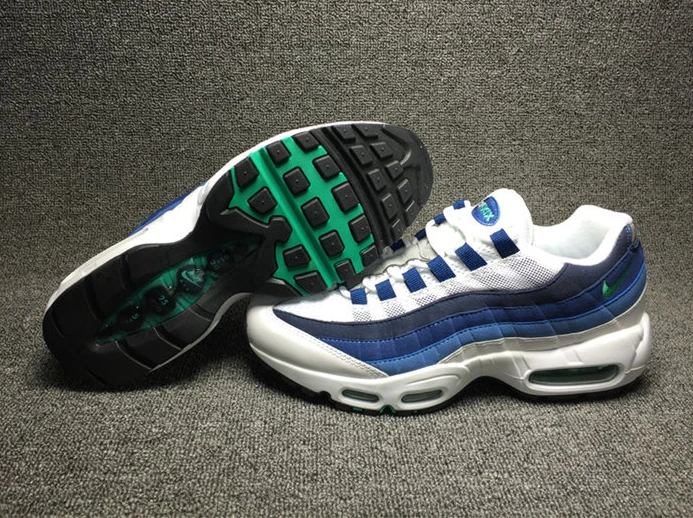 Nike Air Max 95 White Slate Blue 554970-131 Comfortable 2618