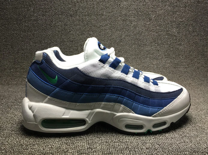 Nike Air Max 95 White Slate Blue 554970-131 Comfortable 2618