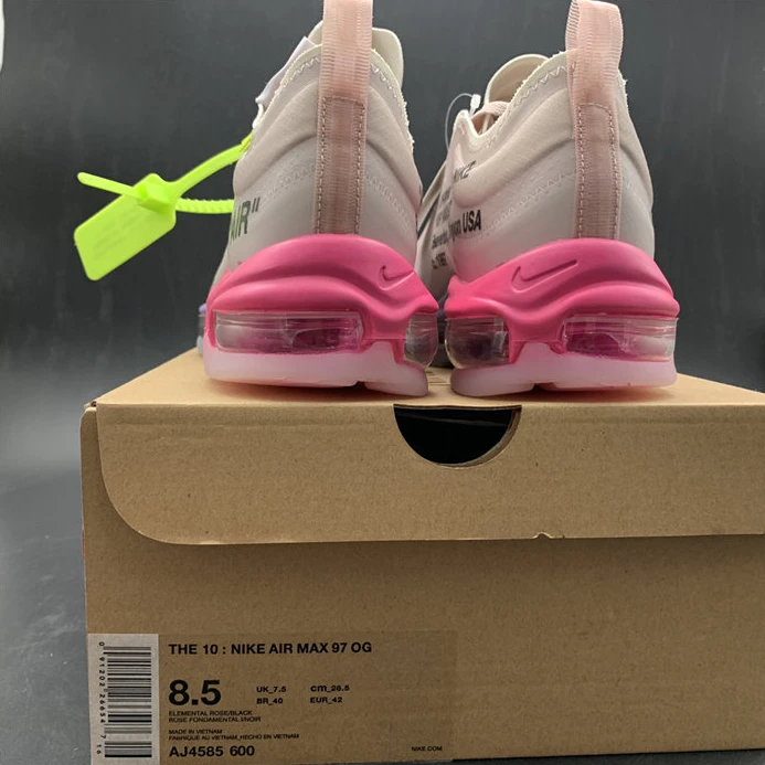 Nike Air Max 97 Off-White Elemental Rose Serena Queen  AJ4585-600 GoAnywhere 2646