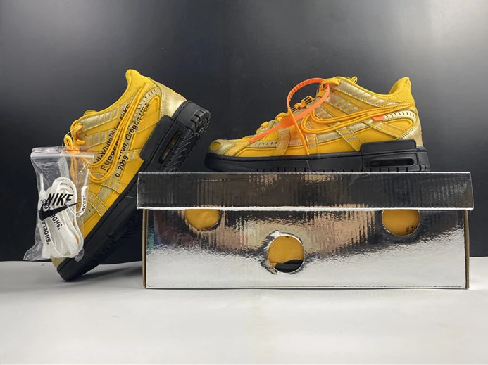 Nike Air Rubber Dunk Off-White University Gold CU6015-700 Affordable 2375