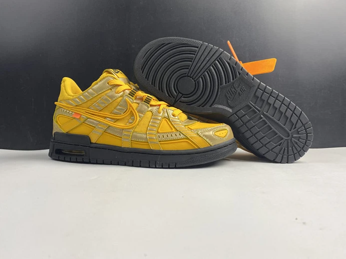 Nike Air Rubber Dunk Off-White University Gold CU6015-700 Affordable 2375