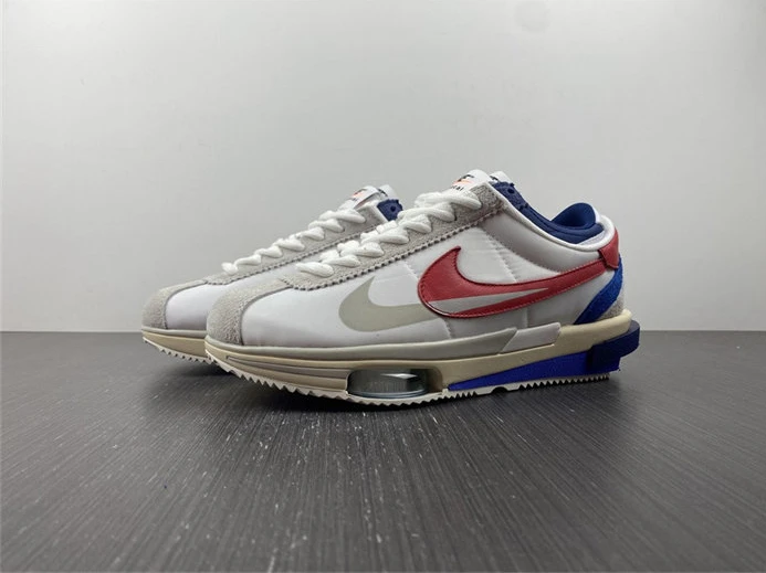 Nike Cortez 4.0 Sacai White University Red Blue GoodFit 2695