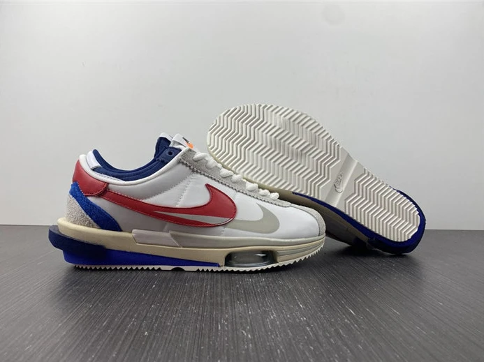 Nike Cortez 4.0 Sacai White University Red Blue GoodFit 2695