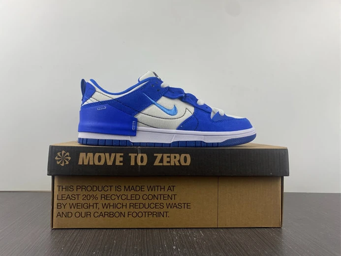 Nike Dunk Low Disrupt 2 White University Blue DH4402-102 EasyMatch 1977