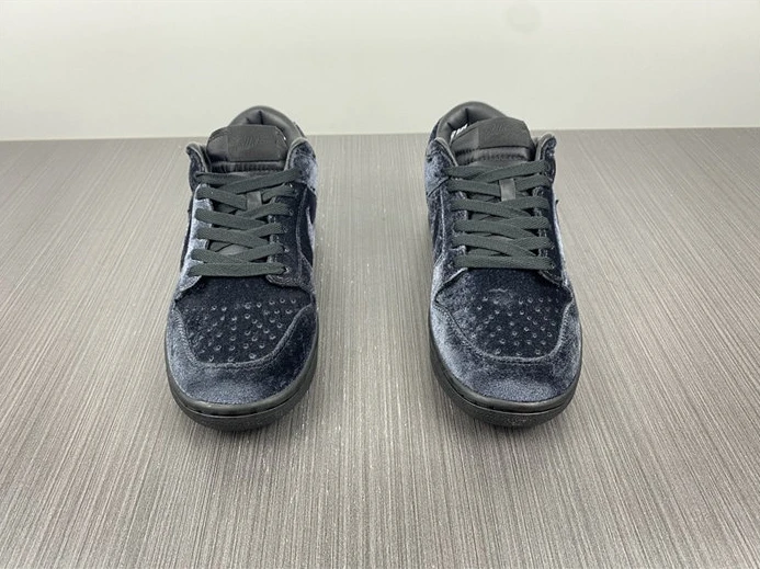 Nike Dunk Low Dover Street Market Triple Black Velvet DH2686-002 NewStyle 1983