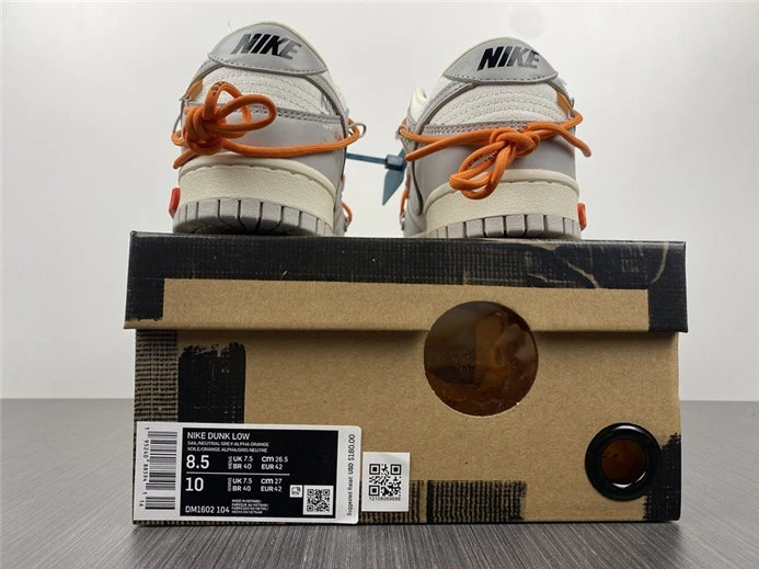 Nike Dunk Low Off-White Lot 44 DM1602-104 TopPick 1916