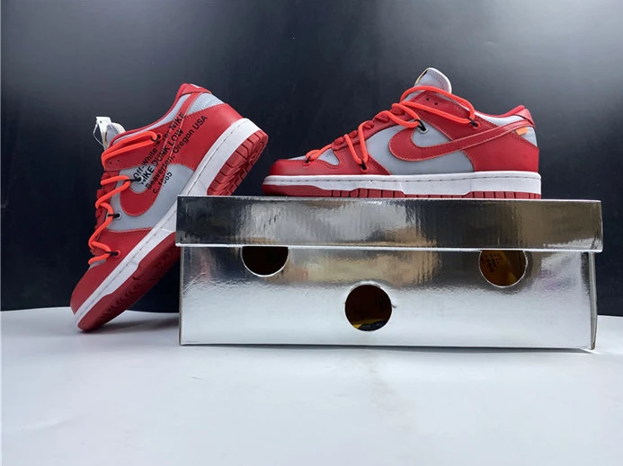 Nike Dunk Low Off-White University Red CT0856-600 Popular 2145