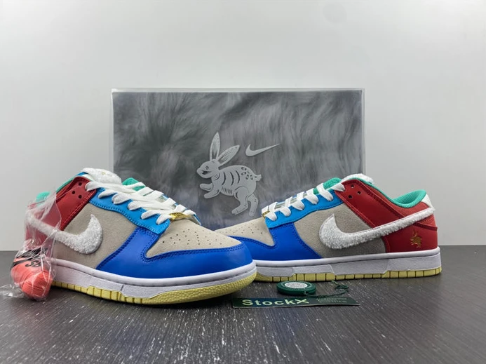 Nike Dunk Low Retro PRM Year of the Rabbit Blue Orange Cream FD4203-111 WellDesigned 1804