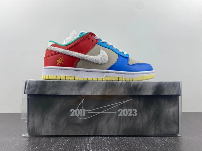 Nike Dunk Low Retro PRM Year of the Rabbit Blue Orange Cream FD4203-111 WellDesigned 1804
