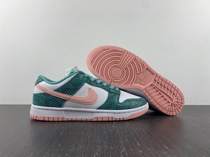 Nike Dunk Low Snakeskin Washed Teal Bleached Coral DR8577-300 ModernLook 1875
