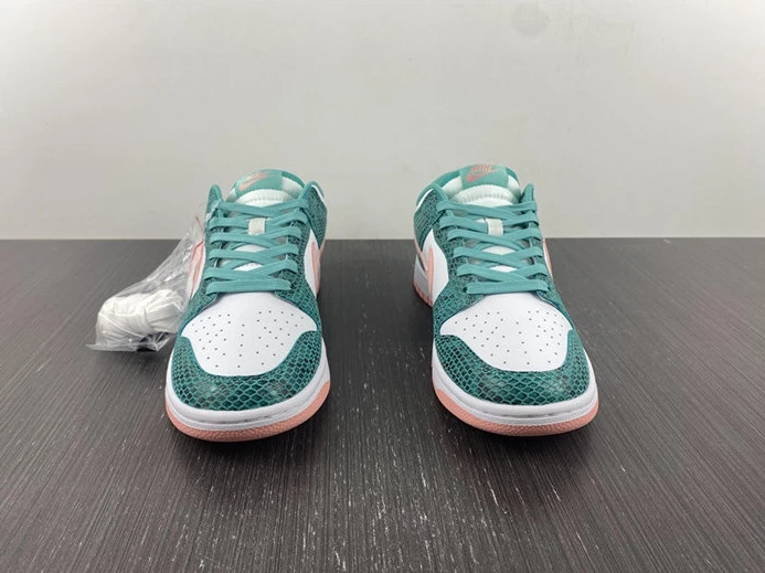 Nike Dunk Low Snakeskin Washed Teal Bleached Coral DR8577-300 ModernLook 1875