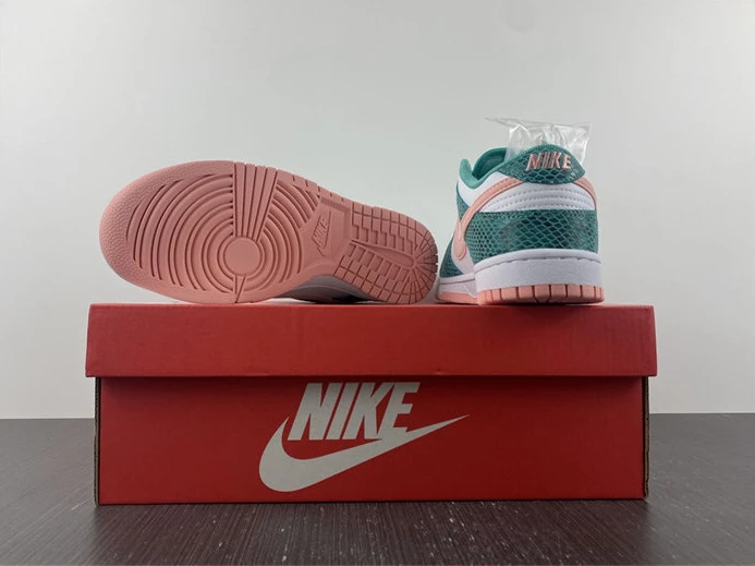 Nike Dunk Low Snakeskin Washed Teal Bleached Coral DR8577-300 ModernLook 1875