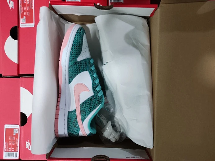 Nike Dunk Low Snakeskin Washed Teal Bleached Coral DR8577-300 ModernLook 1875