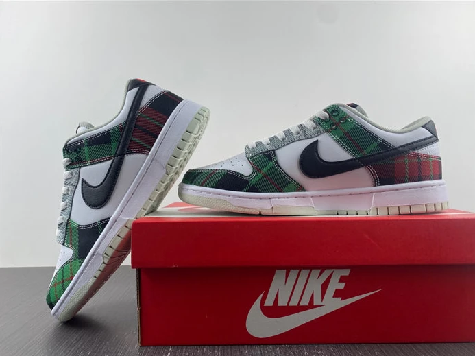 Nike Dunk Low Tartan Plaid DV0827-100 NewStyle 1838