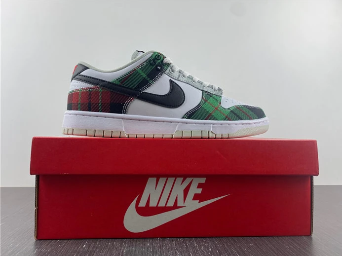 Nike Dunk Low Tartan Plaid DV0827-100 NewStyle 1838