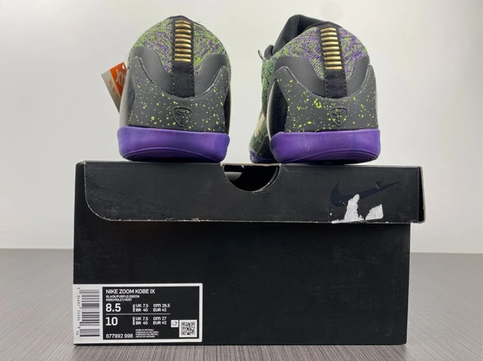 Nike Kobe 9 Low Mamba Moment 677992-998 Trendy 2281