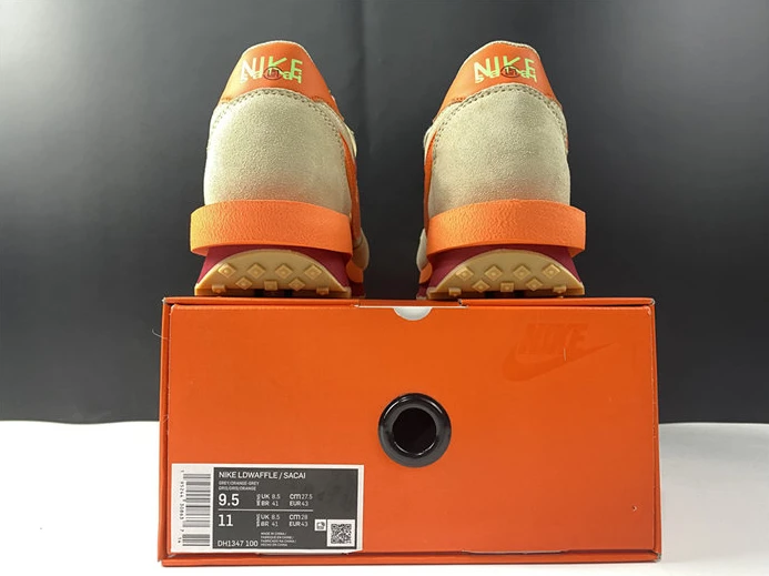 Nike LD Waffle sacai CLOT Kiss of Death Net Orange Blaze Fashionable 2707