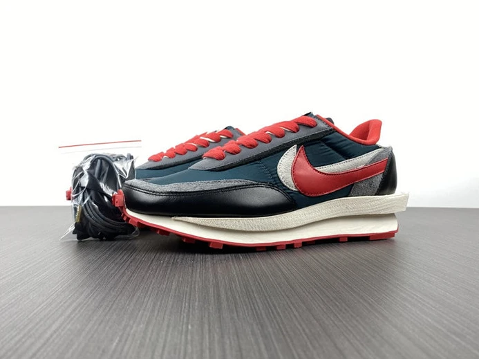 Nike LD Waffle sacai Undercover Midnight Spruce University Red Fashionable 2703