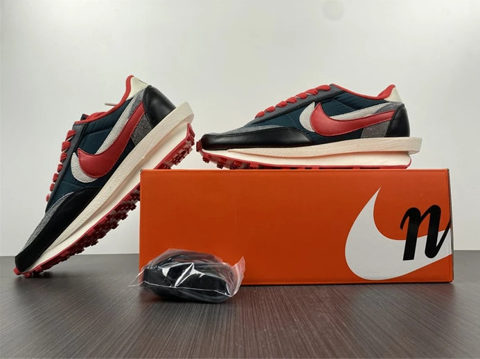 Nike LD Waffle sacai Undercover Midnight Spruce University Red Fashionable 2703