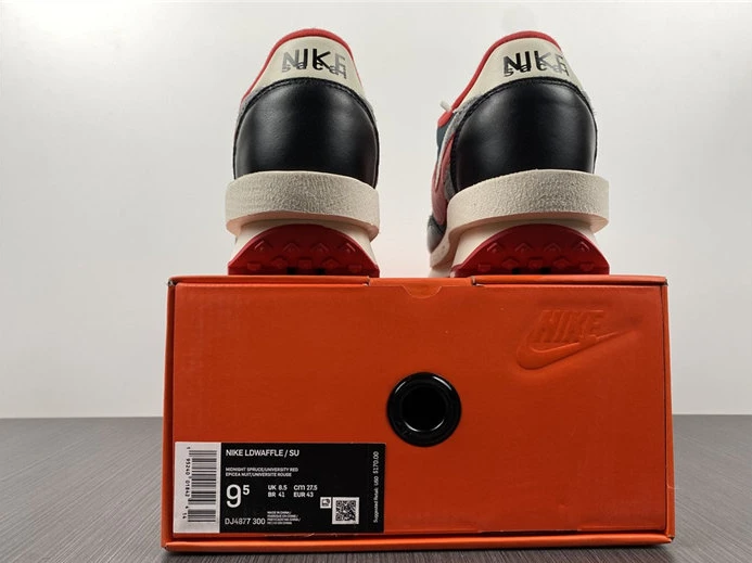 Nike LD Waffle sacai Undercover Midnight Spruce University Red Fashionable 2703