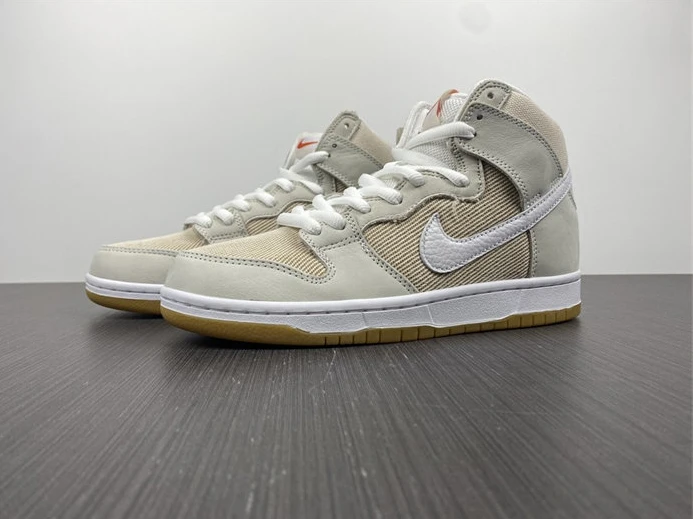 Nike SB Dunk High Pro ISO Orange Label Unbleached Natural DA9626-100 Affordable 2044