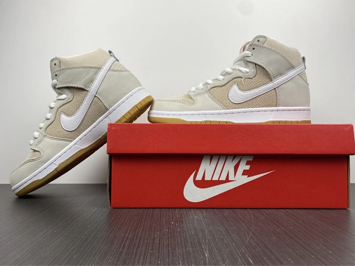 Nike SB Dunk High Pro ISO Orange Label Unbleached Natural DA9626-100 Affordable 2044
