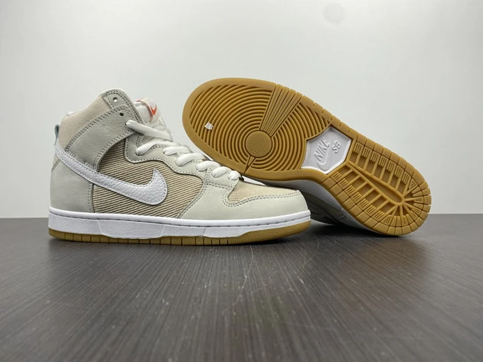 Nike SB Dunk High Pro ISO Orange Label Unbleached Natural DA9626-100 Affordable 2044