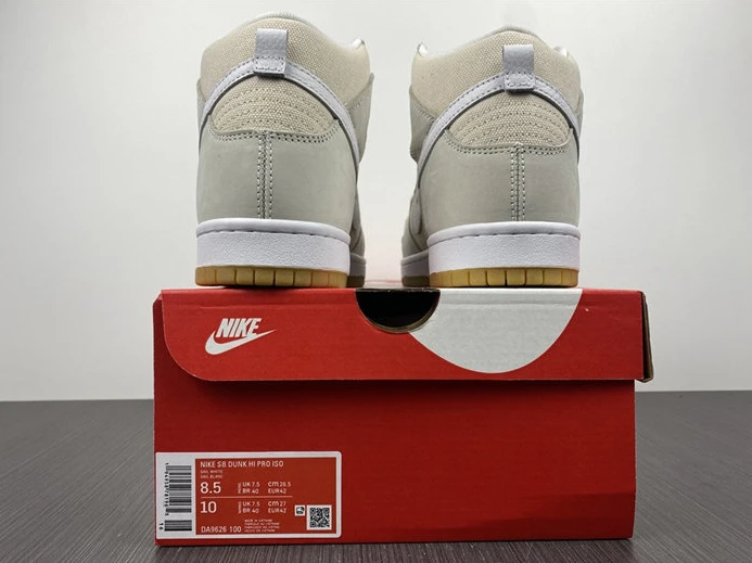 Nike SB Dunk High Pro ISO Orange Label Unbleached Natural DA9626-100 Affordable 2044