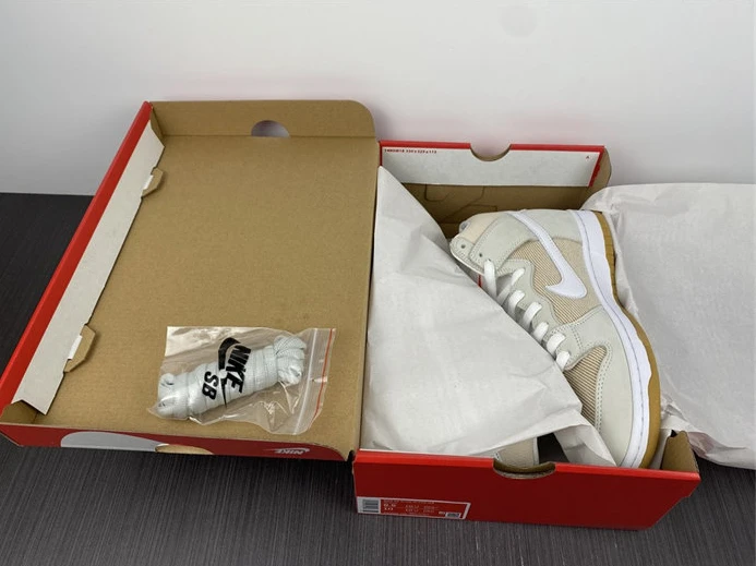 Nike SB Dunk High Pro ISO Orange Label Unbleached Natural DA9626-100 Affordable 2044