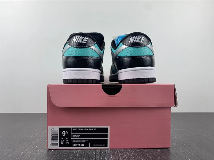 Nike SB Dunk Low Diamond Supply Co. Aqua Blue 304292-402 EasyMatch 1819